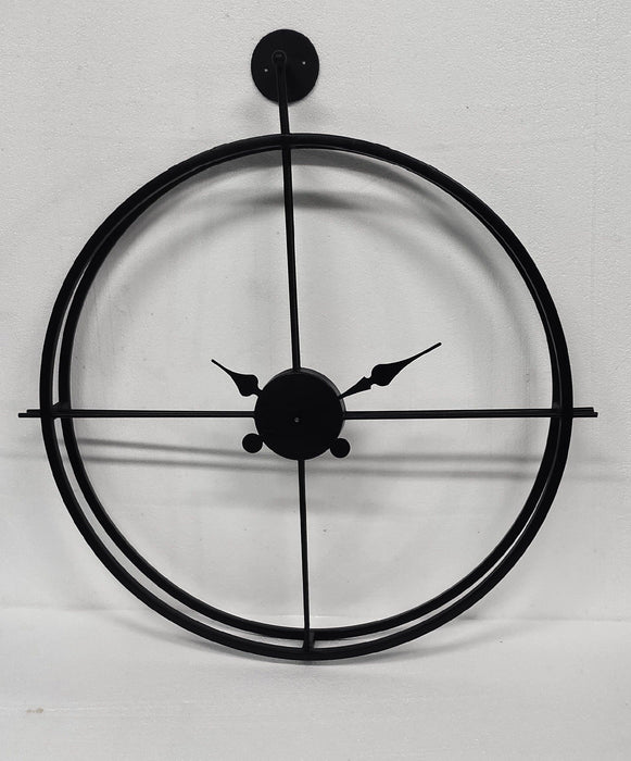 Buy Wall Clock - Subtle Black Metal Circular Wall Clock For Home And Living Room by Zona International on IKIRU online store