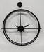 Buy Wall Clock - Subtle Black Metal Circular Wall Clock For Home And Living Room by Zona International on IKIRU online store