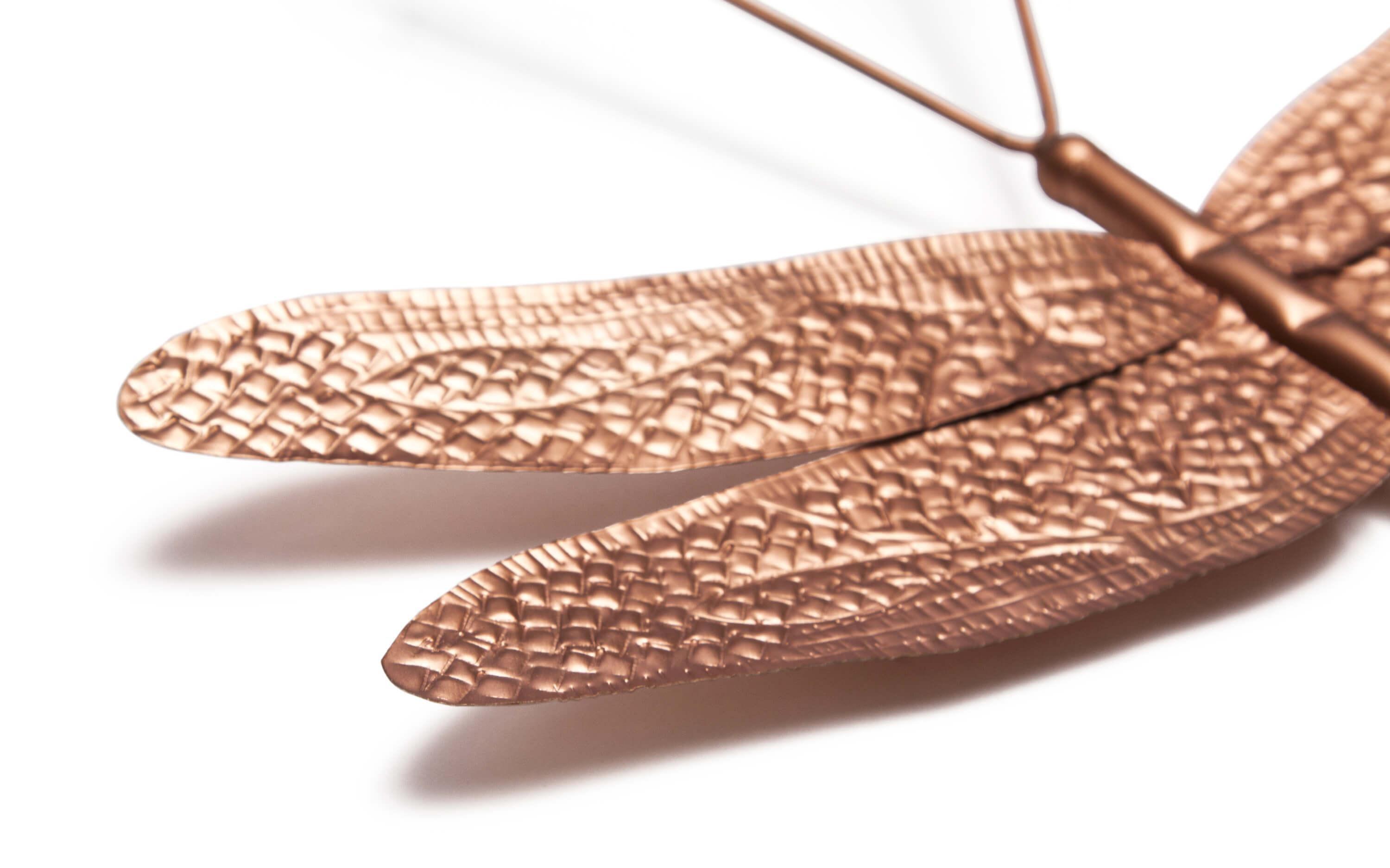 Buy Wall decor - Antique Decorative Copper Finish Dragonfly Wall Decor Piece For Home by Orange Tree on IKIRU online store