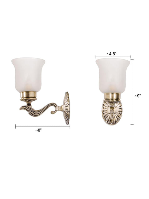 Buy Wall Light - Allure Crown Wall Sconce | Wall Lamp Light For Outdoor & Home Decoration by Fos Lighting on IKIRU online store