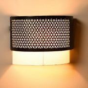 Buy Wall Light - Decorative Wall Lamp | Iron & Fabric Shade Wall Light For Balcony & Living Room by Orange Tree on IKIRU online store