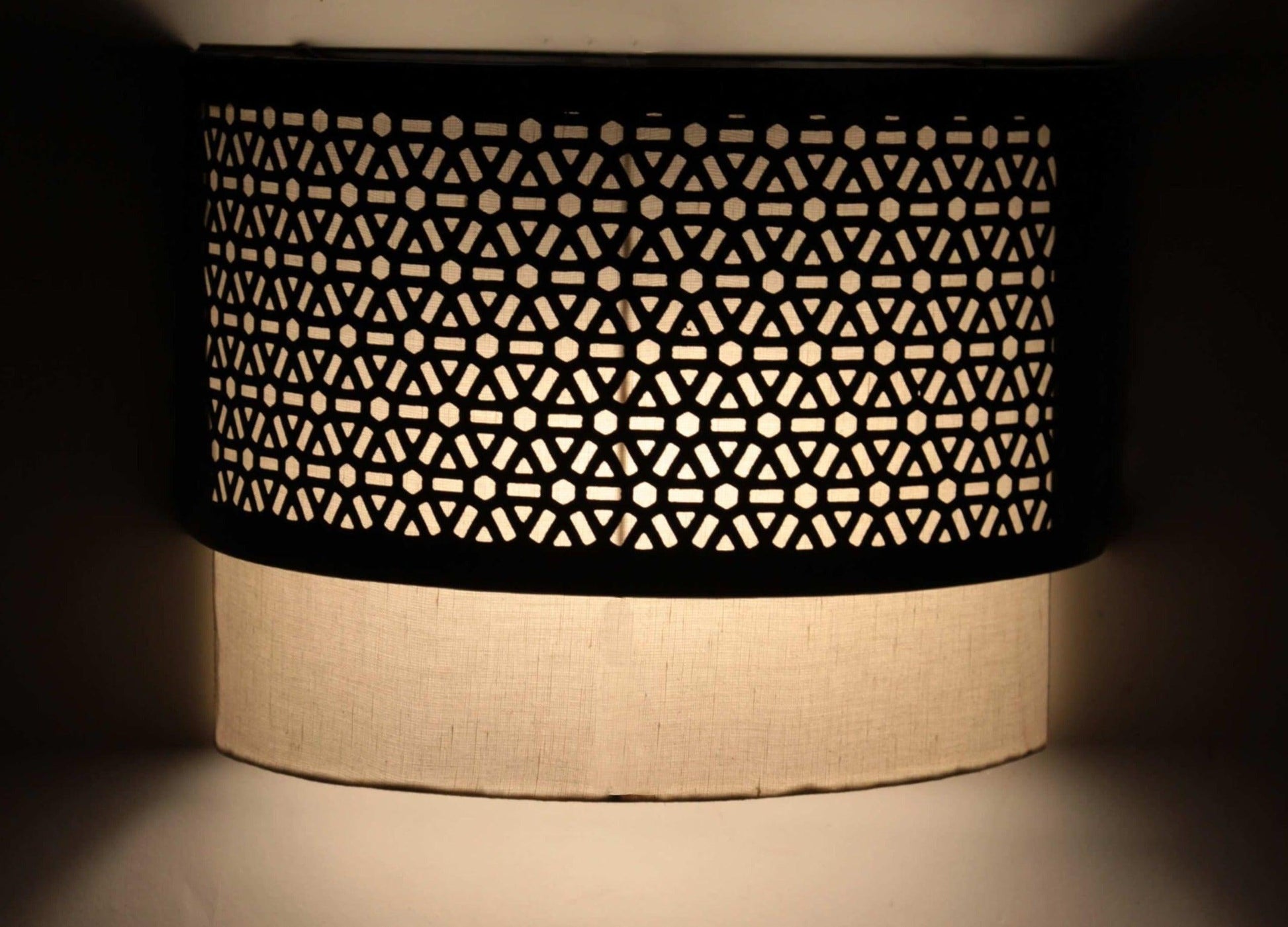 Buy Wall Light - Decorative Wall Lamp | Iron & Fabric Shade Wall Light For Balcony & Living Room by Orange Tree on IKIRU online store