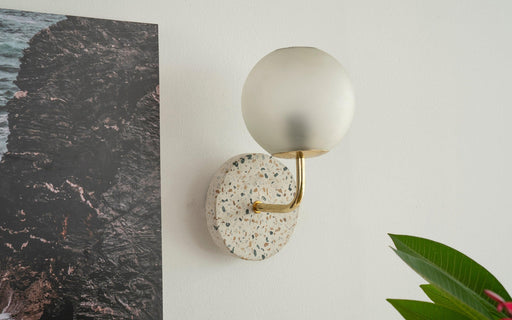 Buy Wall Light - Eros Decorative Wall Lamp | Beautiful Glass Finish Wall Mount Light For Decor by Orange Tree on IKIRU online store