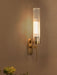 Buy Wall Light - Golden Mini Torchiere Wall Sconce Sleek Lamp Light For Indoor & Outdoor Decoration by Fos Lighting on IKIRU online store