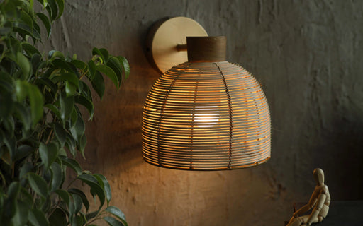 Buy Wall Light - Henka Natural Wall Lamp by Orange Tree on IKIRU online store