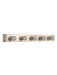 Buy Wall Light - Hollywood 5 in 1 Silver Steel Vanity Bar Light by Fos Lighting on IKIRU online store