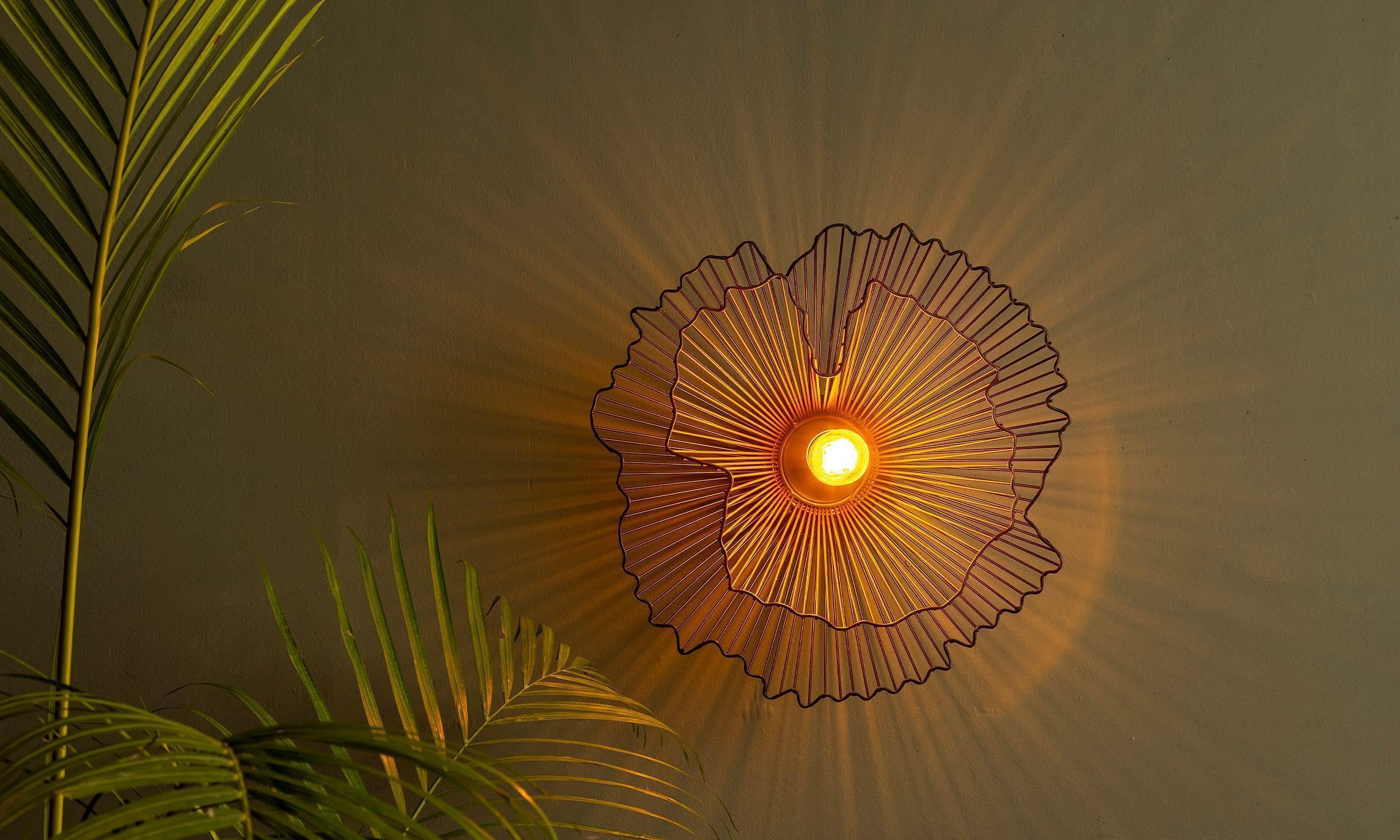 Buy Wall Light - Klimt Decorative Wall Lamp | Black Finish Wall Mount Light For Living Room Or Balcony by Orange Tree on IKIRU online store