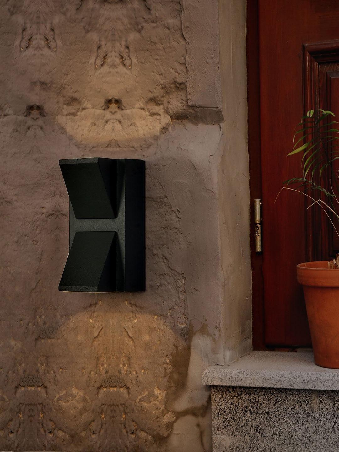 Buy Wall Light - Rectangular Up Down Dual Lights | 2 Way Outdoor Wall Light For Home Decor by Fos Lighting on IKIRU online store