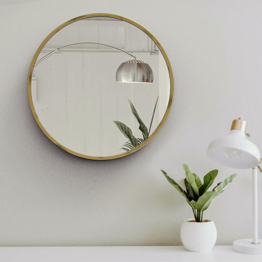 Buy Wall Mirror - Bamboo Mira Round Small Mirror | Circular Wall Mirror For Home Decor by Mianzi on IKIRU online store