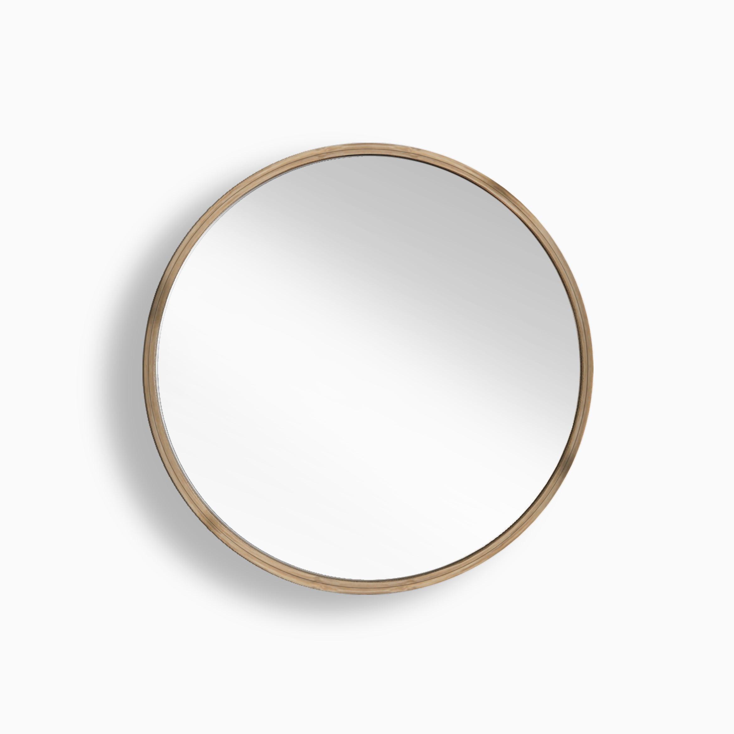 Buy Wall Mirror - Bamboo Mira Round Small Mirror | Circular Wall Mirror For Home Decor by Mianzi on IKIRU online store