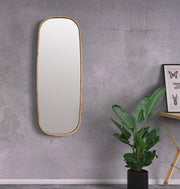 Buy Wall Mirror - Mira Squircle Large Wall Mirror | Rectangular Natural Bamboo Mirror For Home Decor by Mianzi on IKIRU online store