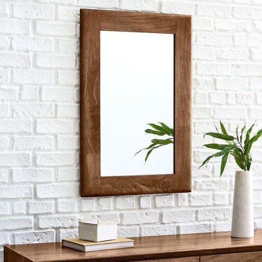 Buy Wall Mirror - Rectangular Shape Morgan Mirror | Wooden Frame Mirror For Home by The home dekor on IKIRU online store