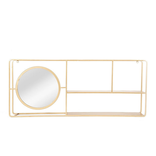 Buy Wall Shelves - Nadia Wall Shelf with Mirror by Home4U on IKIRU online store