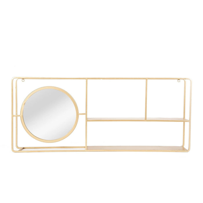 Buy Wall Shelves - Nadia Wall Shelf with Mirror by Home4U on IKIRU online store