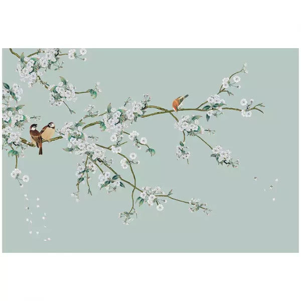 Buy Wallpaper - Birds on a Tree Mural Wallpaper by Reach Decor on IKIRU online store