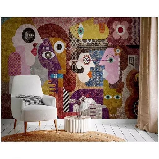 Buy Wallpaper - Mosaic Modern Art Wallpaper by Reach Decor on IKIRU online store