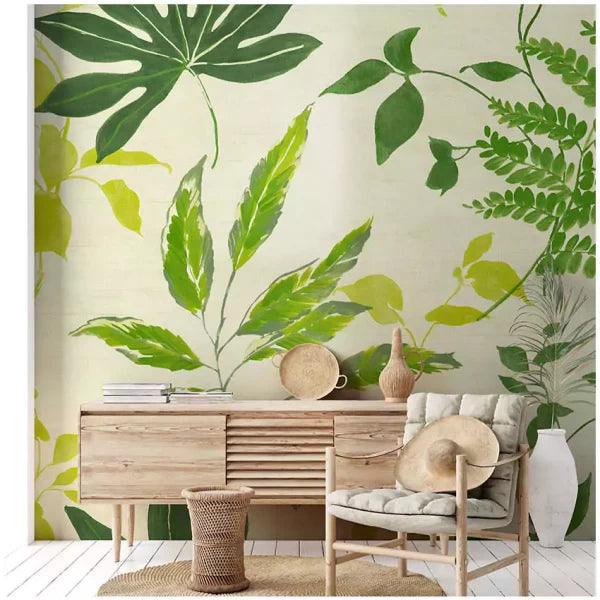 Buy Wallpaper - Refreshing Leaves Wallpaper by Reach Decor on IKIRU online store