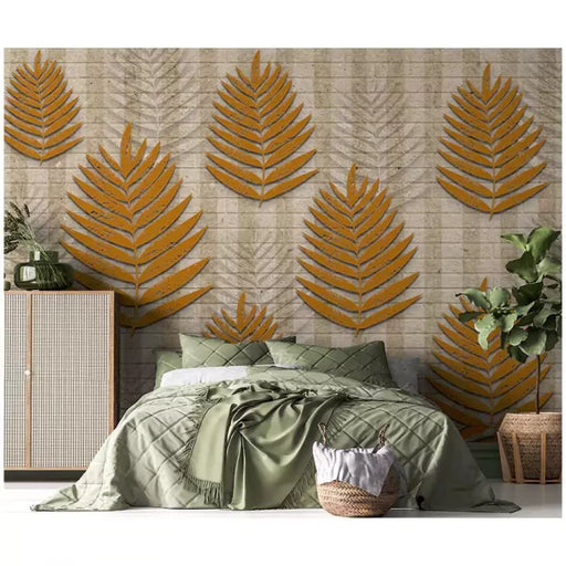 Buy Wallpaper - The Brown Leaves Wallpaper by Reach Decor on IKIRU online store