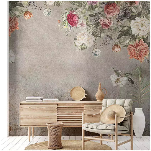 Buy Wallpaper - The Classy Falling Flowers Wallpaper by Reach Decor on IKIRU online store