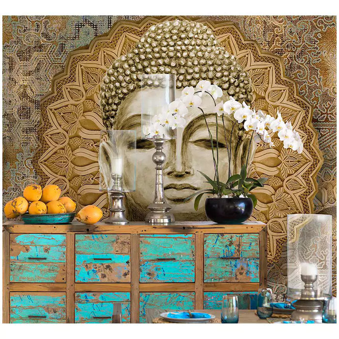 Buy Wallpaper - The Mosaic Buddha Wallpaper by Reach Decor on IKIRU online store