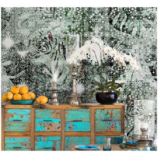 Buy Wallpaper - The Mosaic Tiger Grey Wallpaper by Reach Decor on IKIRU online store